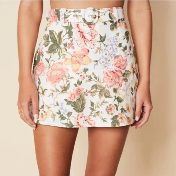 EUC Faithful the Brand floral-print skort shorts - no belt Size 12 - Picture 2 of 12